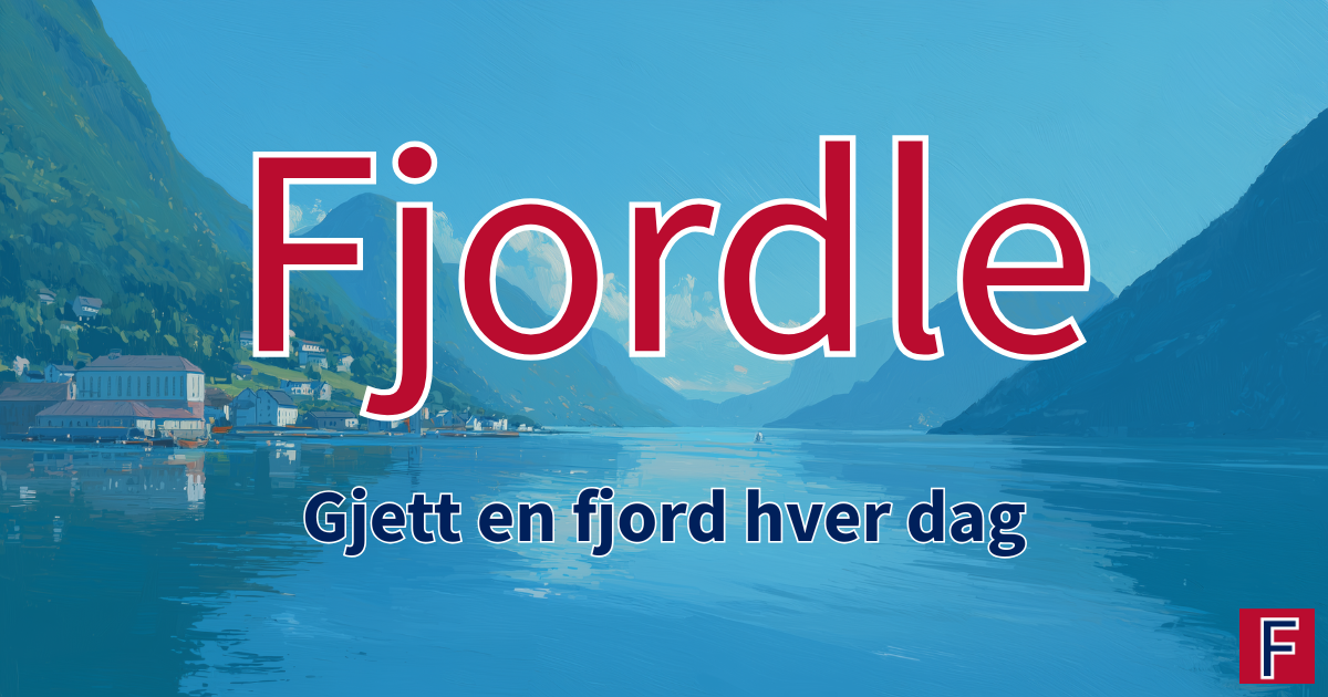 Fjordle game screenshot